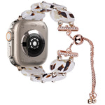 Resin Retractable Chain Watch Band, For Apple Watch Ultra 2 49mm, For Apple Watch Series 9 45mm
