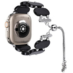 Resin Retractable Chain Watch Band, For Apple Watch Series 9 41mm, For Apple Watch Ultra 49mm