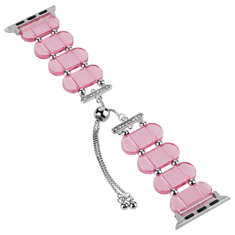 Resin Retractable Chain Watch Band, For Apple Watch SE 40mm, For Apple Watch SE 44mm