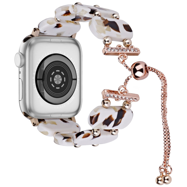 Resin Retractable Chain Watch Band, For Apple Watch SE 40mm, For Apple Watch SE 44mm