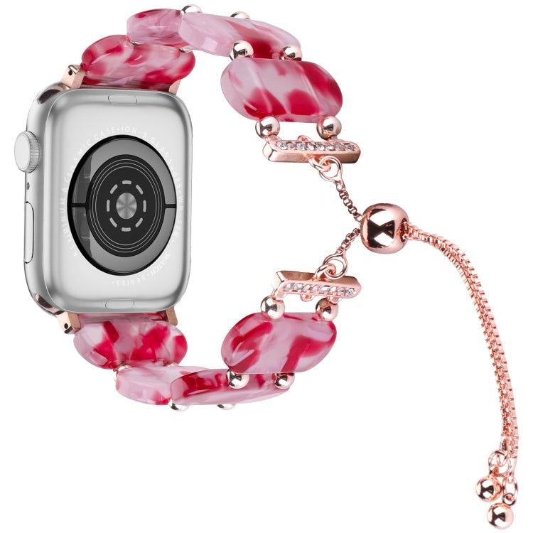 Resin Retractable Chain Watch Band, For Apple Watch SE 40mm, For Apple Watch SE 44mm