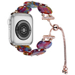Resin Retractable Chain Watch Band, For Apple Watch SE 40mm, For Apple Watch SE 44mm