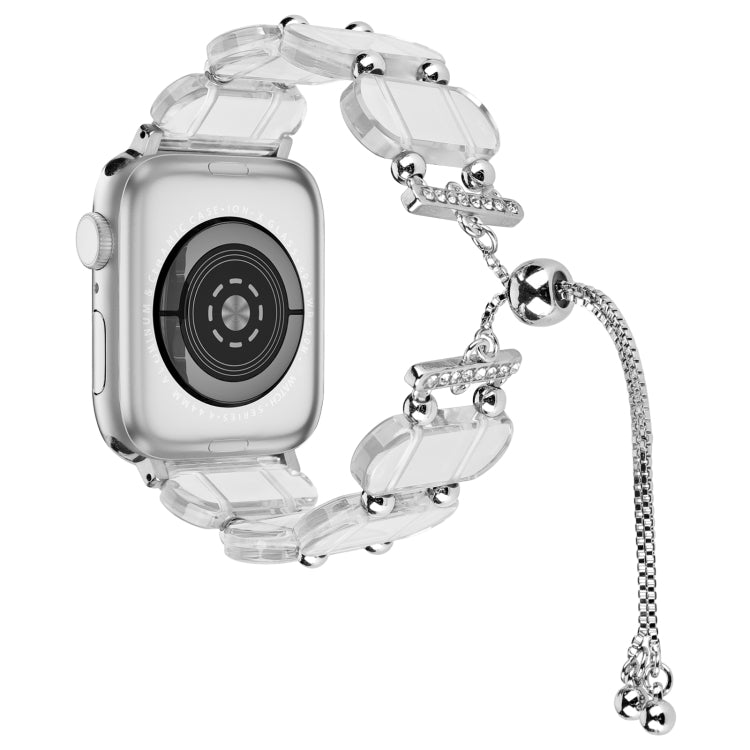 Resin Retractable Chain Watch Band, For Apple Watch SE 40mm, For Apple Watch SE 44mm