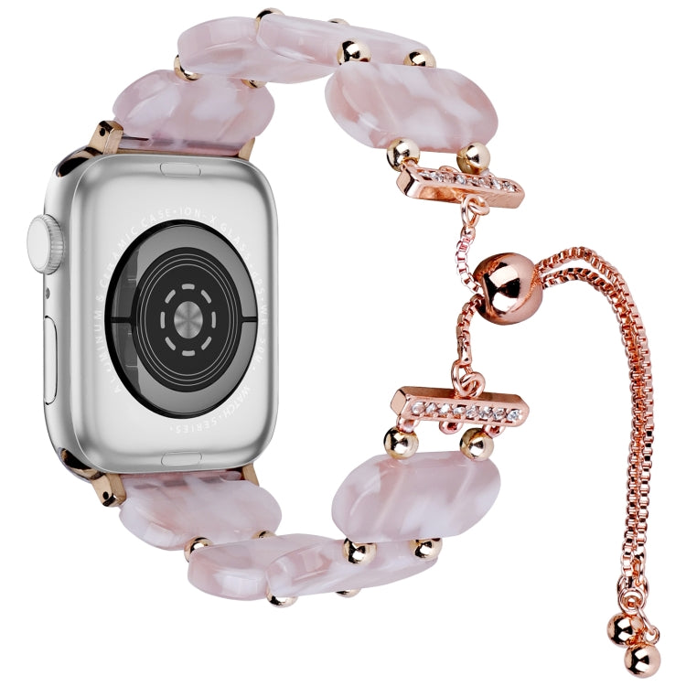 Resin Retractable Chain Watch Band, For Apple Watch SE 40mm, For Apple Watch SE 44mm