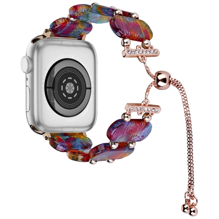 Resin Retractable Chain Watch Band, For Apple Watch SE 40mm, For Apple Watch SE 44mm