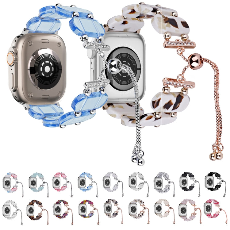 Resin Retractable Chain Watch Band, For Apple Watch SE 40mm, For Apple Watch SE 44mm