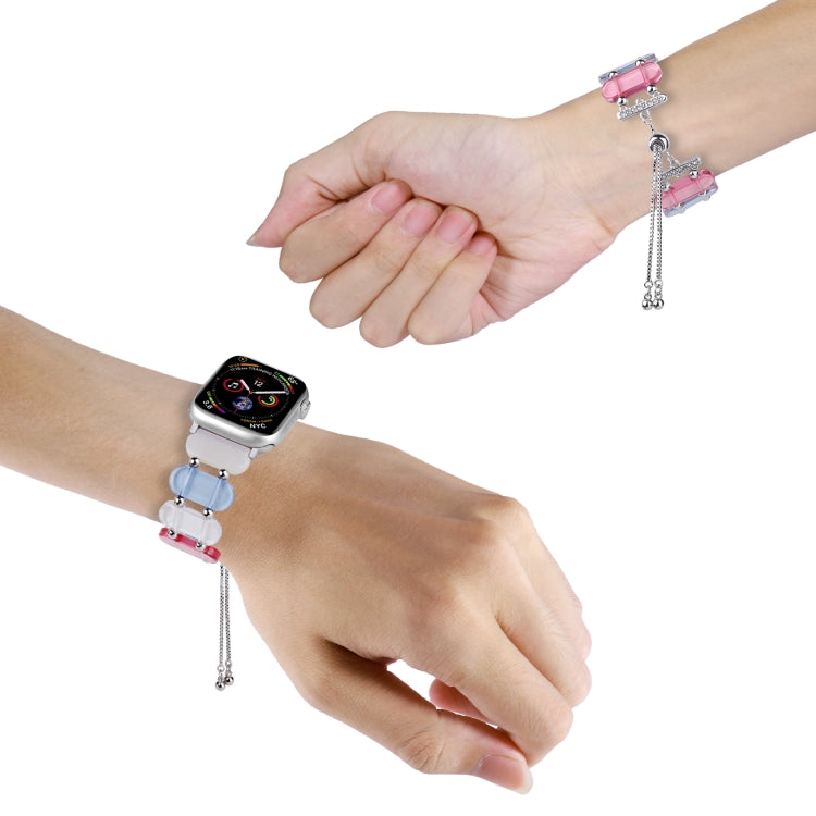 Resin Retractable Chain Watch Band, For Apple Watch SE 40mm, For Apple Watch SE 44mm