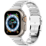 I-Shaped Titanium Metal Watch Band, For Apple Watch SE 2023 44mm, For Apple Watch SE 2023 40mm, For Apple Watch Ultra 2 49mm, For Apple Watch Series 9 45mm, For Apple Watch Series 9 41mm, For Apple Watch Ultra 49mm, For Apple Watch Series 8 41mm       ...