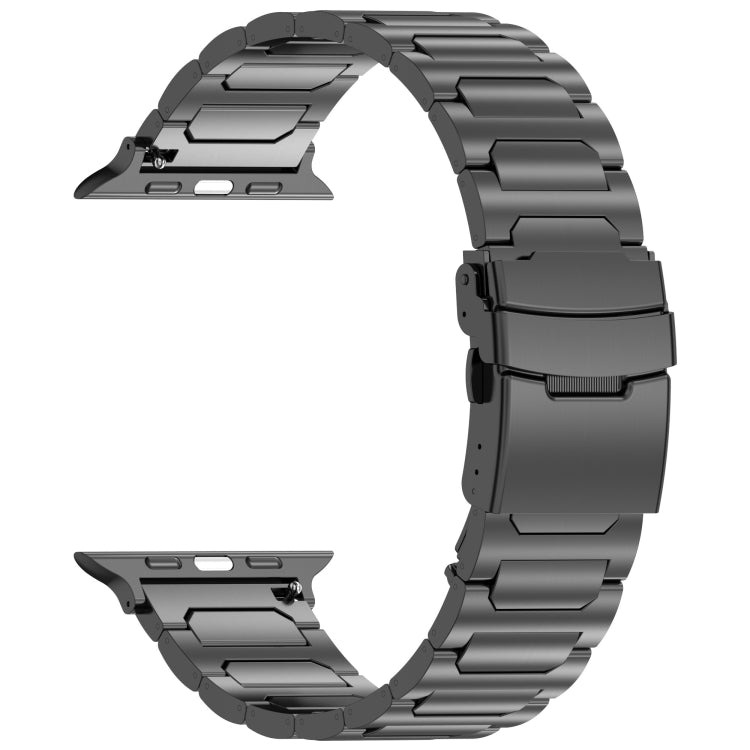 I-Shaped Titanium Metal Watch Band, For Apple Watch SE 40mm, For Apple Watch SE 44mm, For Apple Watch Series 6 40mm, For Apple Watch Series 6 44mm, For Apple Watch Series 5 44mm, For Apple Watch Series 5 40mm, For Apple Watch Series 4 44mm             ...