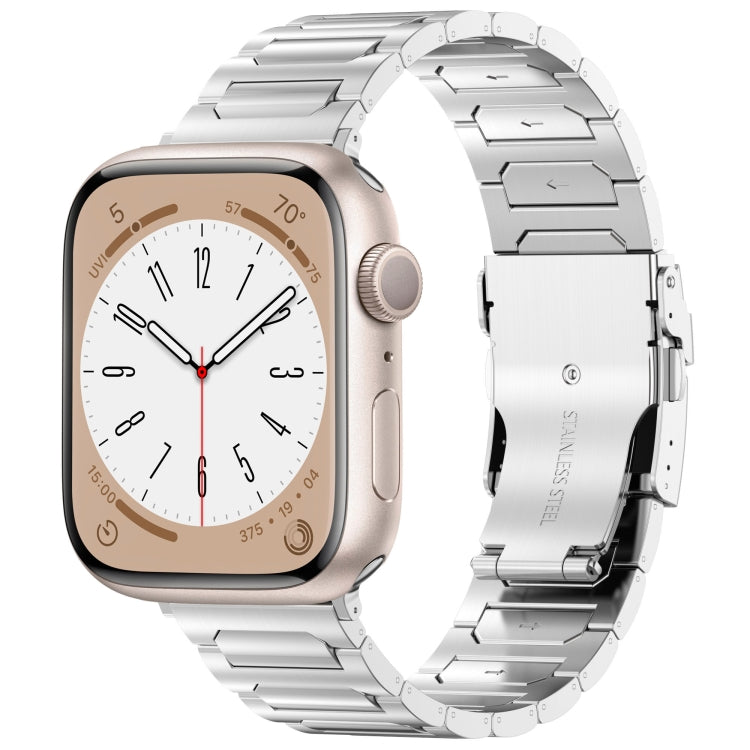 I-Shaped Titanium Metal Watch Band, For Apple Watch SE 40mm, For Apple Watch SE 44mm, For Apple Watch Series 6 40mm, For Apple Watch Series 6 44mm, For Apple Watch Series 5 44mm, For Apple Watch Series 5 40mm, For Apple Watch Series 4 44mm             ...