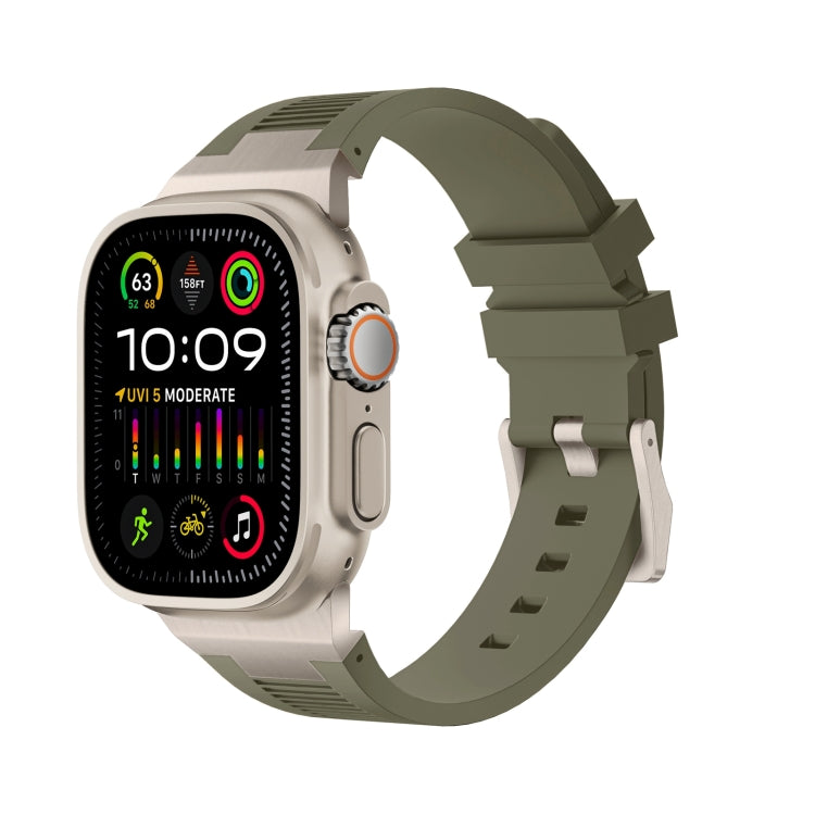 Loners Liquid Silicone Watch Band, For Apple Watch SE 2023 44mm, For Apple Watch Ultra 2 49mm, For Apple Watch Series 9 45mm