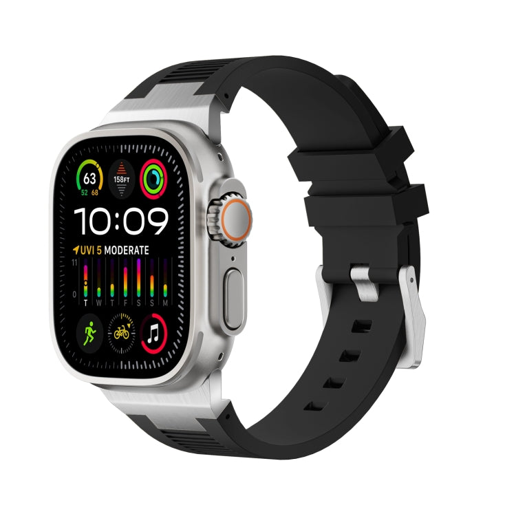 Loners Liquid Silicone Watch Band, For Apple Watch Ultra 49mm, For Apple Watch Series 8 45mm, For Apple Watch SE 2022 44mm
