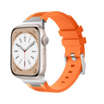 Loners Liquid Silicone Watch Band, For Apple Watch Series 7 45mm, For Apple Watch SE 44mm, For Apple Watch Series 6 44mm