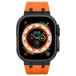 Stone Grain Liquid Silicone Watch Band, For Apple Watch SE 2023 44mm, For Apple Watch Ultra 2 49mm, For Apple Watch Series 9 45mm, For Apple Watch Ultra 49mm