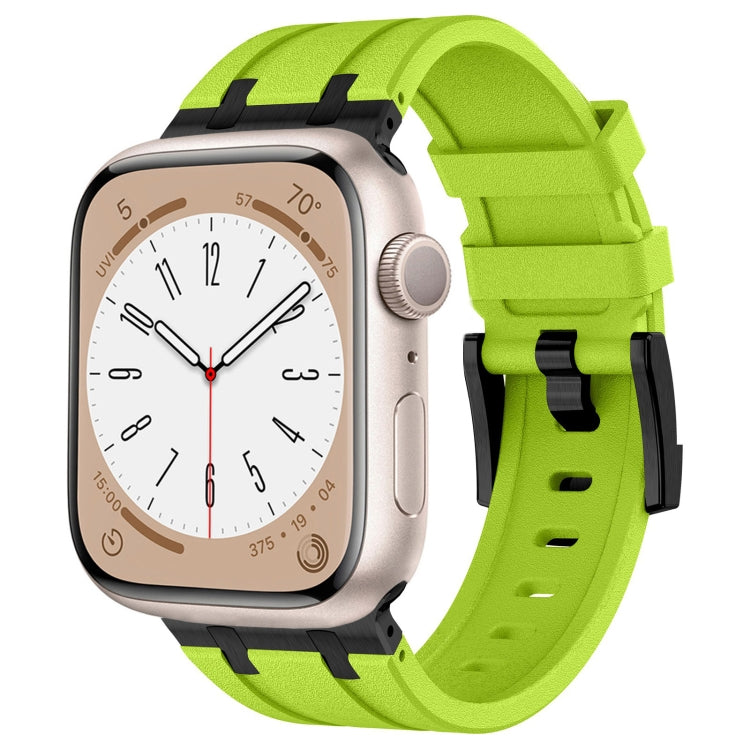 Stone Grain Liquid Silicone Watch Band, For Apple Watch SE 2023 44mm, For Apple Watch Ultra 2 49mm, For Apple Watch Series 9 45mm, For Apple Watch Ultra 49mm