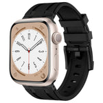 Stone Grain Liquid Silicone Watch Band, For Apple Watch SE 2023 44mm, For Apple Watch Ultra 2 49mm, For Apple Watch Series 9 45mm, For Apple Watch Ultra 49mm