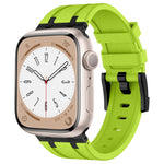 Stone Grain Liquid Silicone Watch Band, For Apple Watch Series 8 45mm, For Apple Watch SE 2022 44mm, For Apple Watch Series 7 45mm, For Apple Watch SE 44mm
