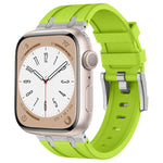 Stone Grain Liquid Silicone Watch Band, For Apple Watch Series 6 44mm, For Apple Watch Series 5 44mm, For Apple Watch Series 4 44mm, For Apple Watch Series 3 42mm