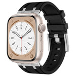 Stone Grain Liquid Silicone Watch Band, For Apple Watch Series 2 42mm, For Apple Watch 42mm