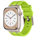 Stone Grain Liquid Silicone Watch Band, For Apple Watch Series 2 42mm, For Apple Watch 42mm