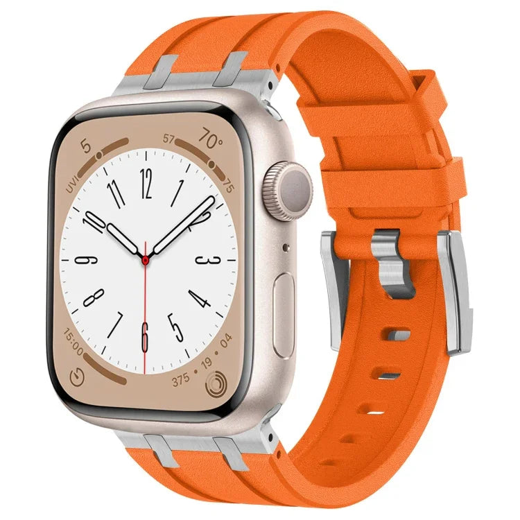 Stone Grain Liquid Silicone Watch Band, For Apple Watch Series 2 42mm, For Apple Watch 42mm