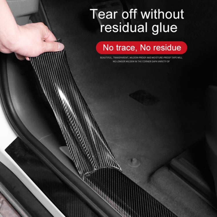 Universal Car Carbon Fiber Door Anti-collision Strip Protection Guards Trims Stickers Tape, 3cm x 3m, 3cm x 5m, 3cm x 10m, 5cm x 3m, 5cm x 5m, 5cm x 10m, 7cm x 3m, 7cm x 5m, 7cm x 10m, 10cm x 3m, 10cm x 5m, 10cm x 10m