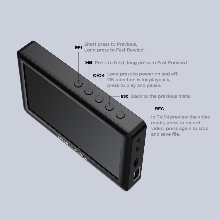 Ezcap 180 VHSDigi 4.3 inch Screen Video Capture Recording Box, Ezcap 180