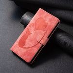 Pen Heart Cat Embossed Leather Phone Case, For iPhone 14 Plus, For iPhone 14, For iPhone 14 Pro, For iPhone 14 Pro Max, For iPhone 7 / 8 / SE 2022, For iPhone 13 Pro Max, For iPhone 13 Pro, For iPhone 13