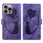 Pen Heart Cat Embossed Leather Phone Case, For iPhone 14 Plus, For iPhone 14, For iPhone 14 Pro, For iPhone 14 Pro Max, For iPhone 7 / 8 / SE 2022, For iPhone 13 Pro Max, For iPhone 13 Pro, For iPhone 13
