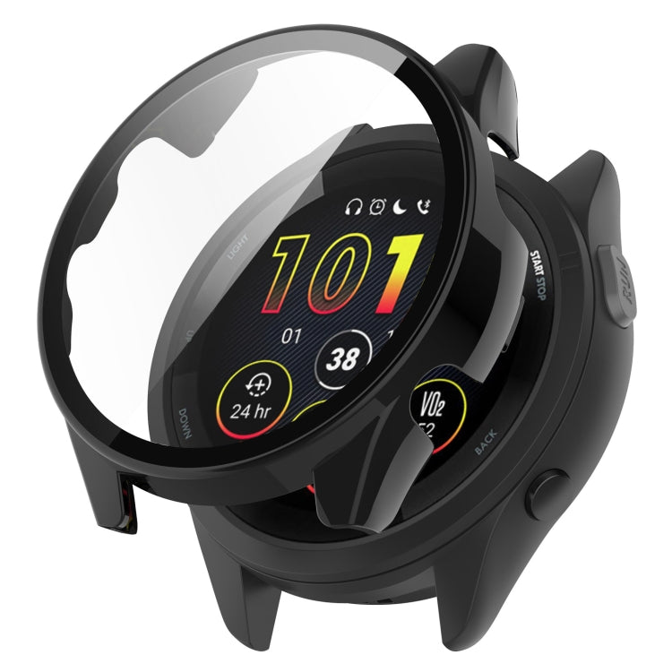 PC + Tempered Film Integrated Watch Protective Case, For Garmin Forerunner 165 / 165 Music