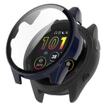 PC + Tempered Film Integrated Watch Protective Case, For Garmin Forerunner 165 / 165 Music