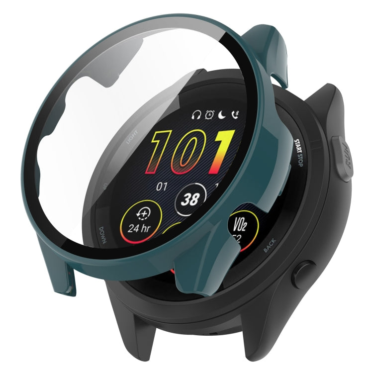 PC + Tempered Film Integrated Watch Protective Case, For Garmin Forerunner 165 / 165 Music