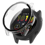 PC + Tempered Film Integrated Watch Protective Case, For Garmin Forerunner 165 / 165 Music