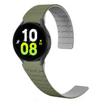 Two Color Loop Magnetic Silicone Watch Band, For Samsung Galaxy Watch 6 / 5 / 4