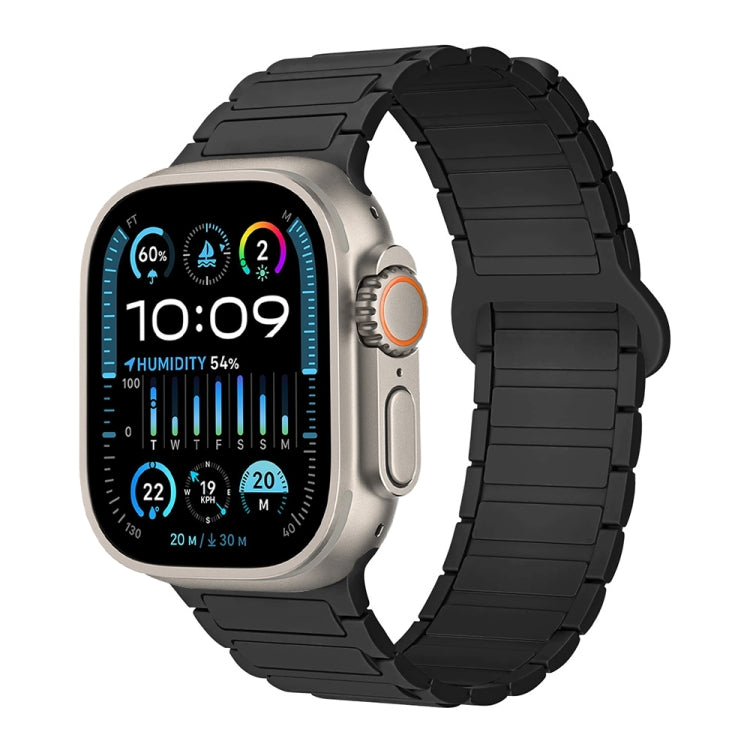 I-Shaped Magnetic Silicone Watch Band, For Apple Watch SE 2023 44mm, For Apple Watch SE 2023 40mm, For Apple Watch Ultra 2 49mm
