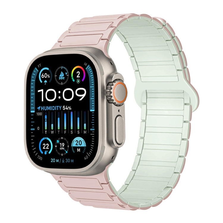 I-Shaped Magnetic Silicone Watch Band, For Apple Watch Series 9 45mm, For Apple Watch Series 9 41mm, For Apple Watch Ultra 49mm