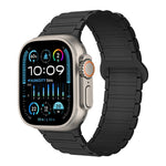 I-Shaped Magnetic Silicone Watch Band, For Apple Watch Series 9 45mm, For Apple Watch Series 9 41mm, For Apple Watch Ultra 49mm