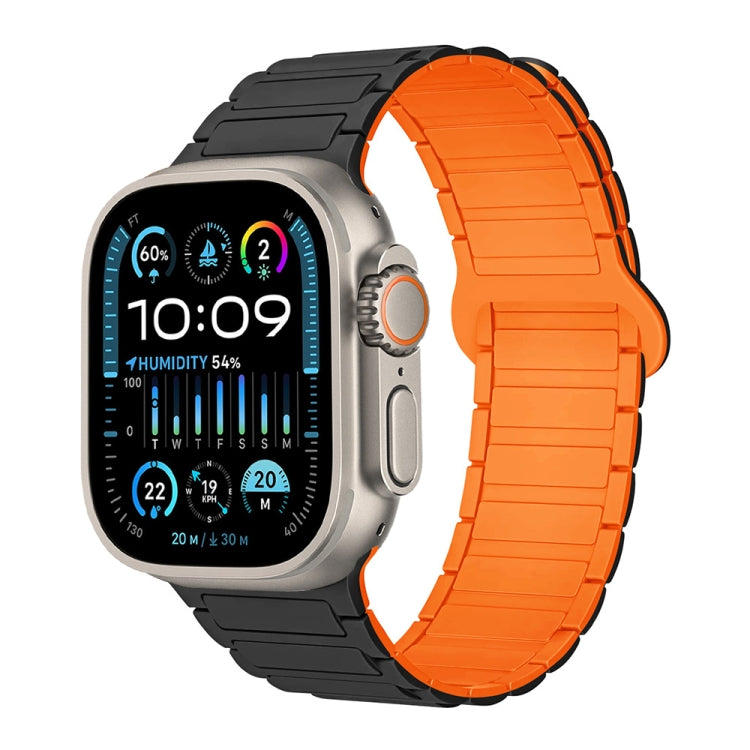 I-Shaped Magnetic Silicone Watch Band, For Apple Watch Series 9 45mm, For Apple Watch Series 9 41mm, For Apple Watch Ultra 49mm