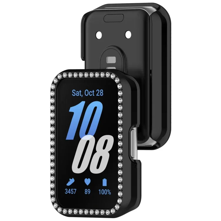 Diamond Half Pack Hollow PC Watch Protective Case, For Samsung Galaxy Fit 3