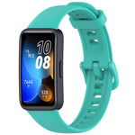 Solid Color Colorful Buckle Silicone Watch Band, For Huawei Band 10 / 9 / 8