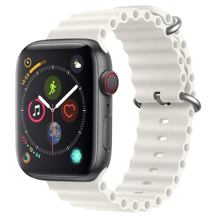 ZGA Ocean Silicone Watch Band, For Apple Watch Series 4 44mm, For Apple Watch Series 3 42mm, For Apple Watch Series 2 42mm, For Apple Watch 42mm