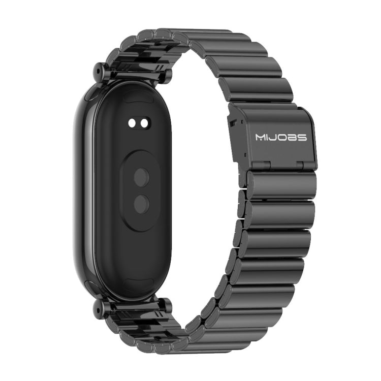 Mijobs GT4 Bamboo Buckle Metal Watch Band, For Xiaomi Smart Band 10 / 9 / 8