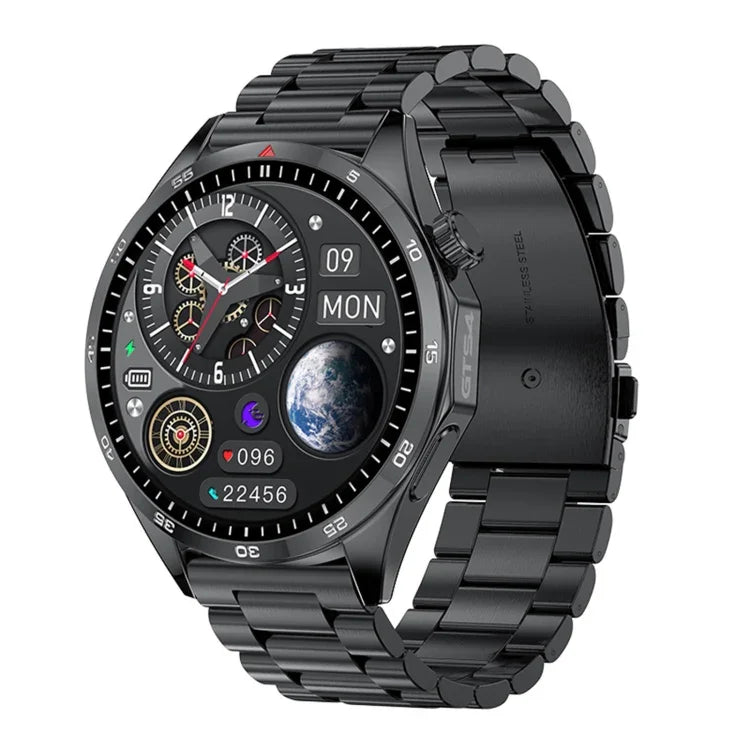GTS4/LT09 1.5 inch IP67 Fitness Wellness Smart Watch Support Bluetooth Call / Sleep / Blood Oxygen / Heart Rate Health Monitor, Silicone Strap, Steel Strap