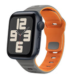Wave Texture Reverse Buckle Silicone Watch Band, For Apple Watch Series 10 46mm, For Apple Watch Series 10 42mm, For Apple Watch SE 2023 44mm, For Apple Watch SE 2023 40mm
