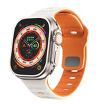 Wave Texture Reverse Buckle Silicone Watch Band, For Apple Watch Ultra 2 49mm, For Apple Watch Series 9 45mm, For Apple Watch Series 9 41mm, For Apple Watch Ultra 49mm