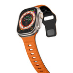 Wave Texture Reverse Buckle Silicone Watch Band, For Apple Watch Series 8 41mm, For Apple Watch Series 8 45mm, For Apple Watch SE 2022 40mm, For Apple Watch SE 2022 44mm