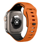 Wave Texture Reverse Buckle Silicone Watch Band, For Apple Watch Series 2 42mm, For Apple Watch Series 2 38mm, For Apple Watch 42mm, For Apple Watch 38mm