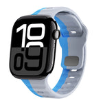 Wave Texture Reverse Buckle Silicone Watch Band, For Apple Watch Series 10 46mm, For Apple Watch Series 10 42mm, For Apple Watch SE 2023 44mm, For Apple Watch SE 2023 40mm