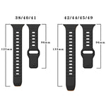 Wave Texture Reverse Buckle Silicone Watch Band, For Apple Watch Series 7 41mm, For Apple Watch Series 7 45mm, For Apple Watch SE 40mm, For Apple Watch SE 44mm
