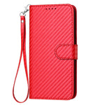 YX0070 Carbon Fiber Buckle Leather Phone Case with Lanyard, For iPhone 13 Pro Max, For iPhone 13 Pro, For iPhone 13, For iPhone 13 mini, For iPhone 12 / 12 Pro, For iPhone 12 Pro Max
